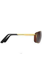 BEX SUNGLASSES NOVA MATTE GOLD/BROWN/SILVER