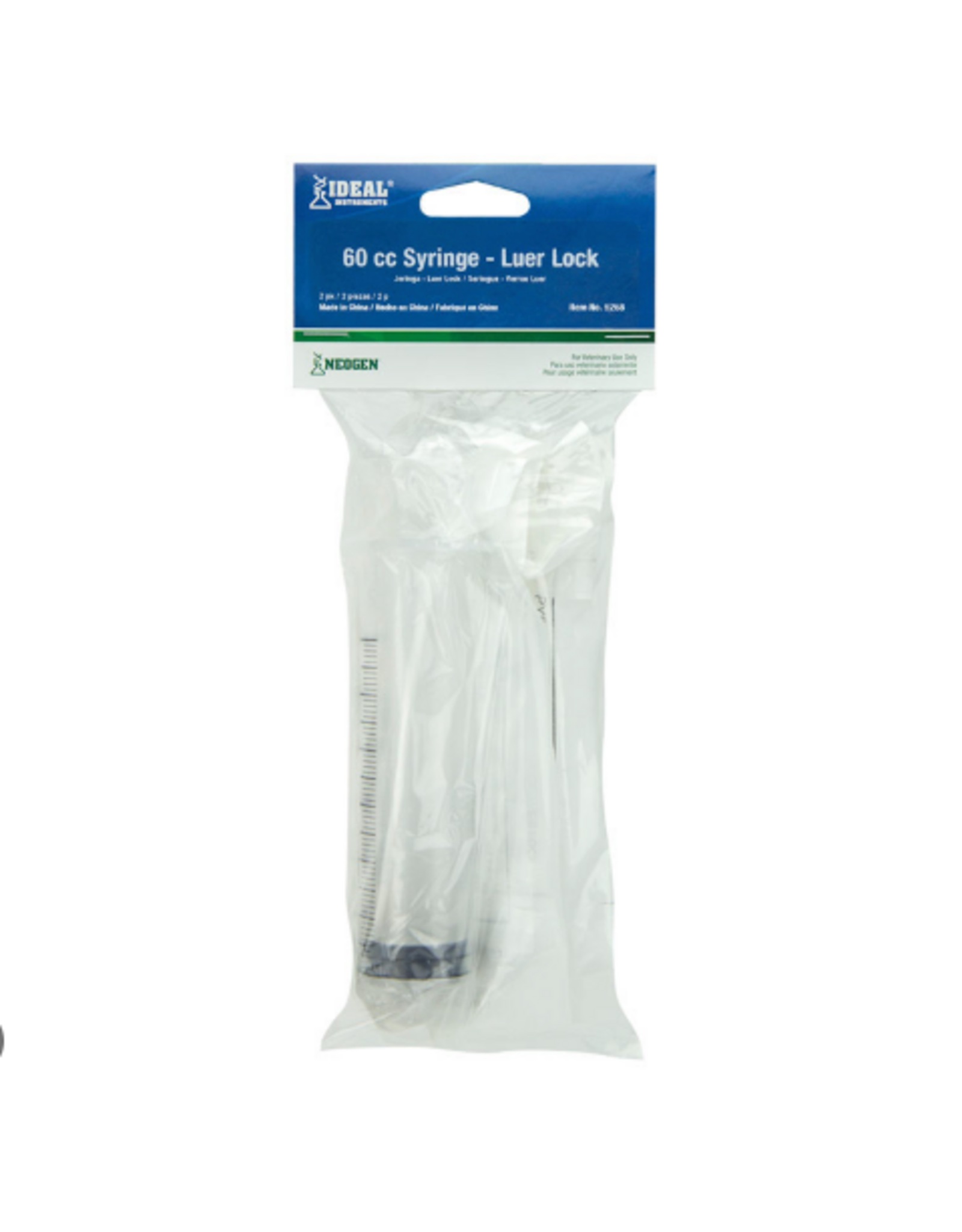 SYRINGE LUER LOCK 60 CC 2 PACK