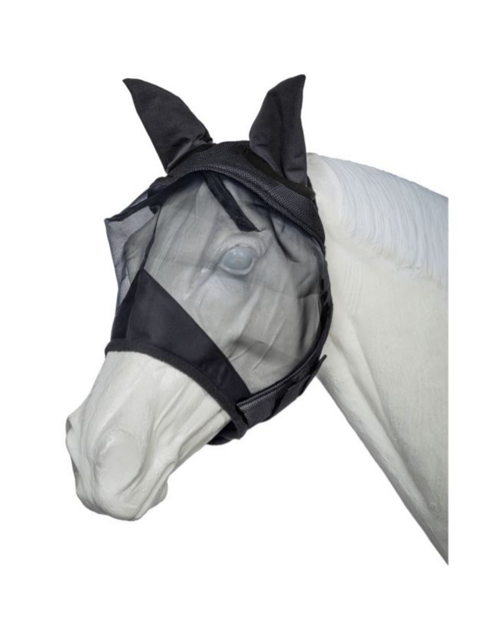 FLY MASK W/ EARS COMFORT MESH HORSE BLACK