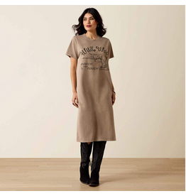 T SHIRT DRESS WMS ARIAT BROWN "BANDITO"