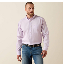 SHIRT MNS ARIAT LS SOLID PURPLE OXFORD