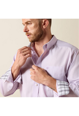 SHIRT MNS ARIAT LS SOLID PURPLE OXFORD