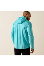 SHIRT MNS ARIART LS REBAR SUNBLOCKER HOODED TEAL