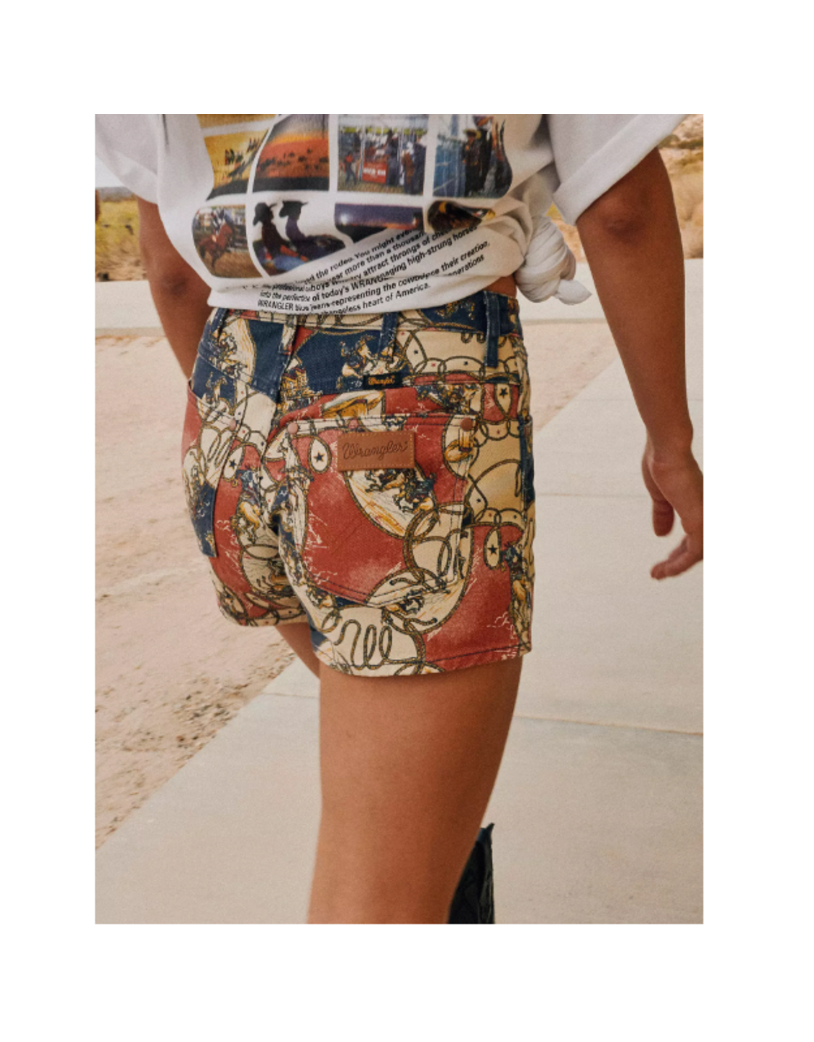SHORTS WMNS WRANGLER DENIM RODEO