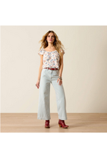 TANK TOP WMS ARIAT WHITE WITH FLOWERS