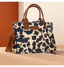 PURSE CROSSBODY WRANGLER CONCEALED CARRY COW PRINT BROWN