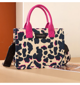 PURSE CROSSBODY WRANGLER CONCEALED CARRY COW PRINT HOT PINK