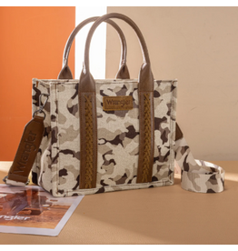 PURSE CROSSBODY WRANGLER CAMO PRINT BROWN