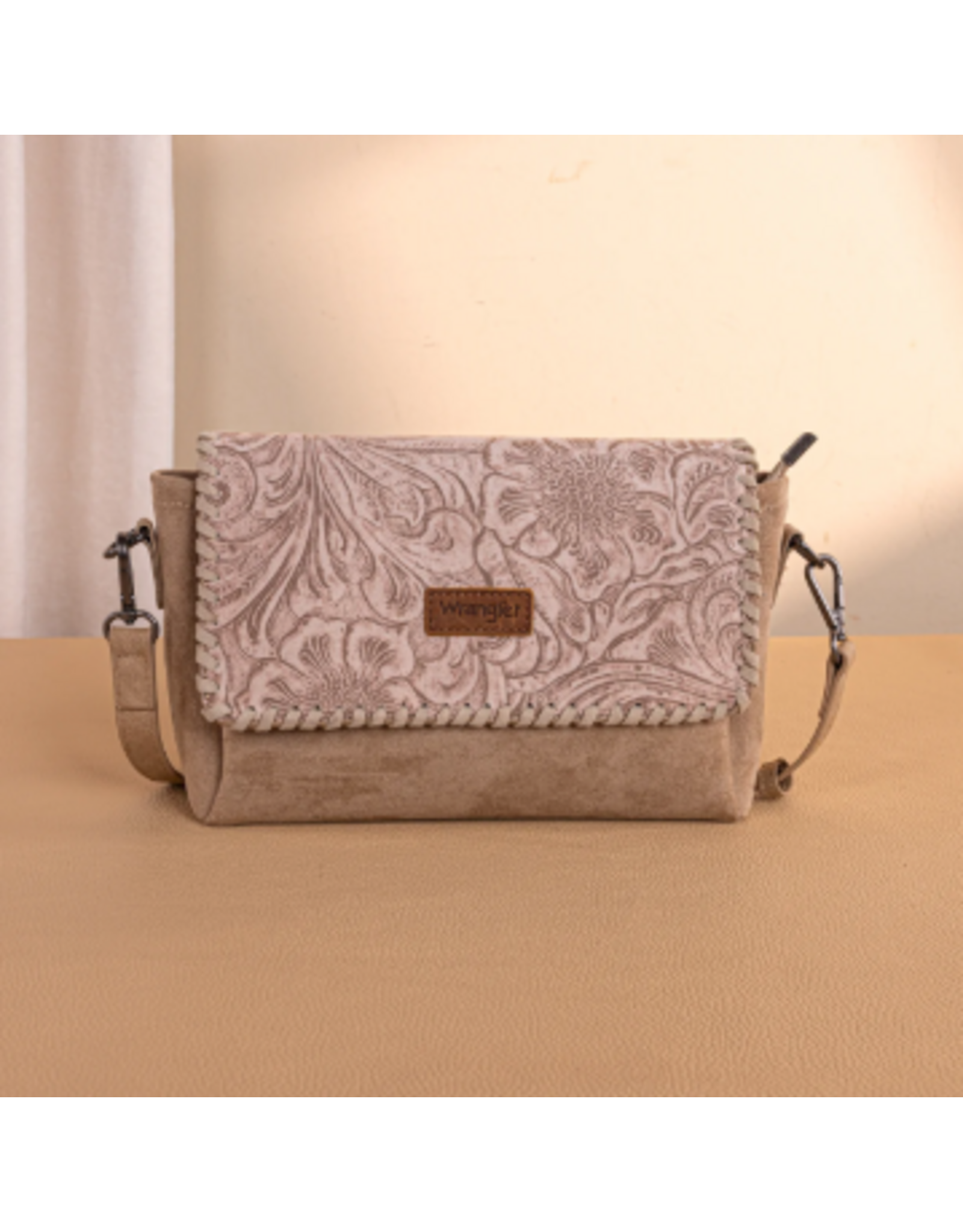 CROSSBODY BAG W/ SMALL POUCH WRANGLER VINTAGE FLORAL KHAKI
