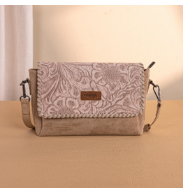 CROSSBODY BAG W/ SMALL POUCH WRANGLER VINTAGE FLORAL KHAKI