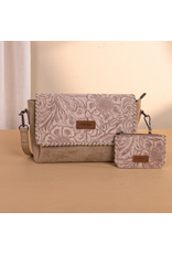 CROSSBODY BAG W/ SMALL POUCH WRANGLER VINTAGE FLORAL KHAKI