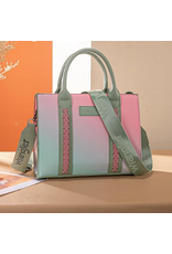 PURSE CROSSBODY WRANGLER OMBRE GREEN/PINK