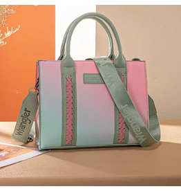 PURSE CROSSBODY WRANGLER OMBRE GREEN/PINK