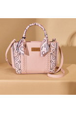 PURSE CROSSBODY WRANGLER BANDANA PAISLEY PINK