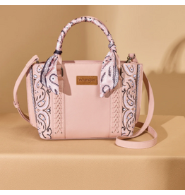 PURSE CROSSBODY WRANGLER BANDANA PAISLEY PINK