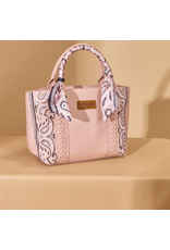 PURSE CROSSBODY WRANGLER BANDANA PAISLEY PINK