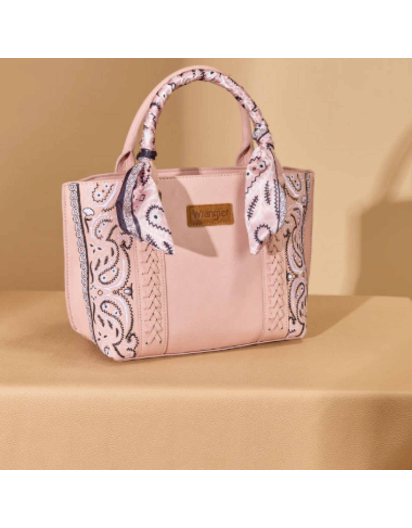 PURSE CROSSBODY WRANGLER BANDANA PAISLEY PINK