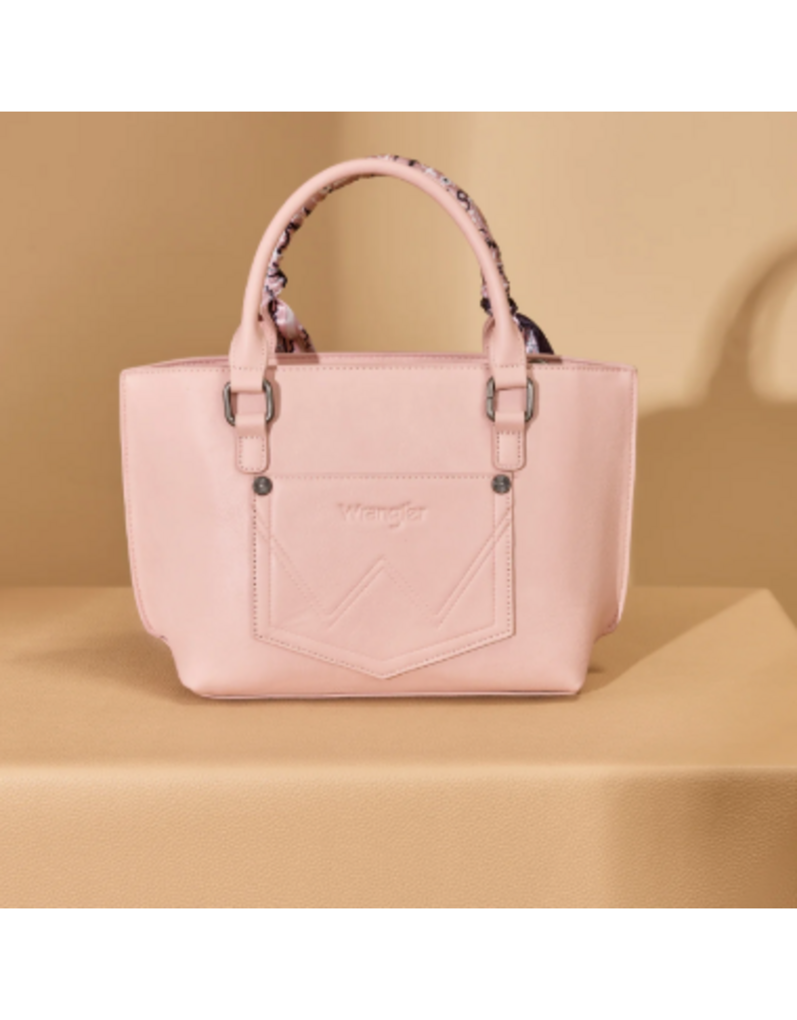 PURSE CROSSBODY WRANGLER BANDANA PAISLEY PINK