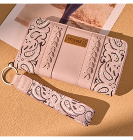 WALLET WRANGLER BANDANA PAISLEY PINK