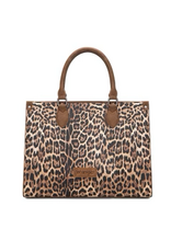 PURSE TOTE BAG/CROSSBODY WRANGLER LEOPARD BROWN