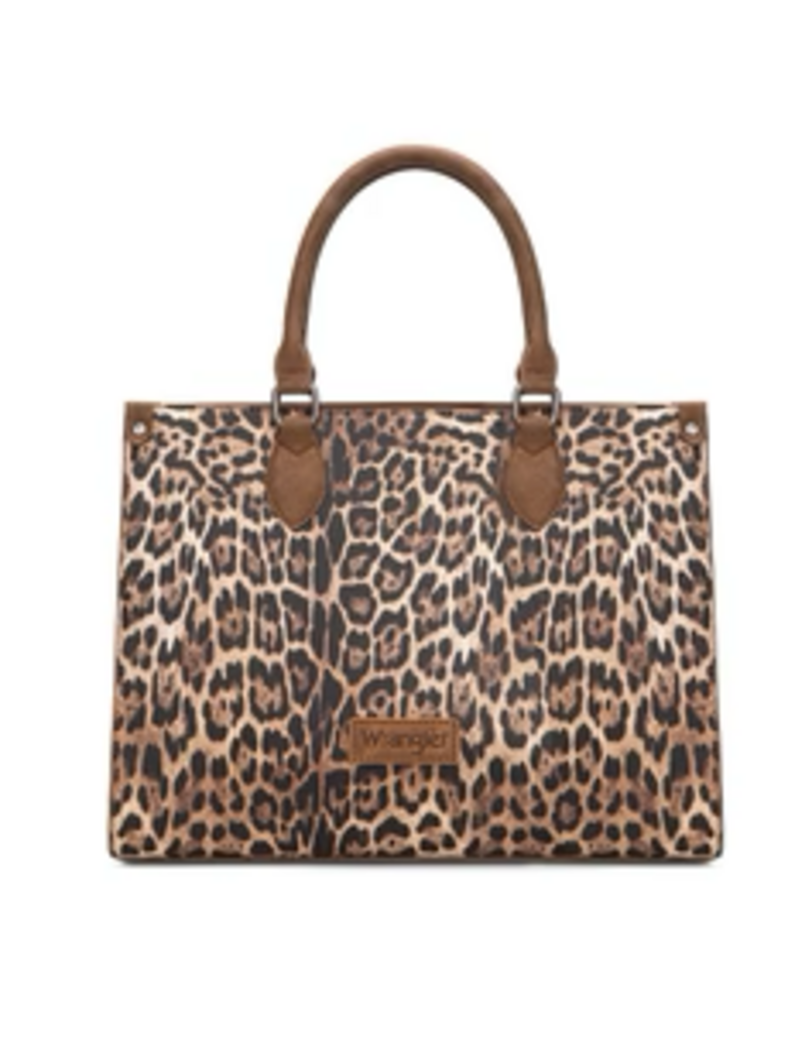 PURSE TOTE BAG/CROSSBODY WRANGLER LEOPARD BROWN