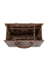 PURSE TOTE BAG/CROSSBODY WRANGLER LEOPARD BROWN