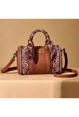 PURSE BARREL CROSSBODY WRANGLER BANDANA PAISLEY PRINT