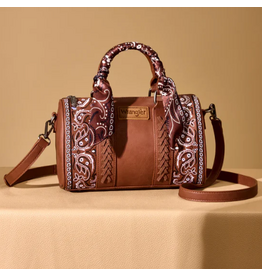 PURSE BARREL CROSSBODY WRANGLER BANDANA PAISLEY PRINT