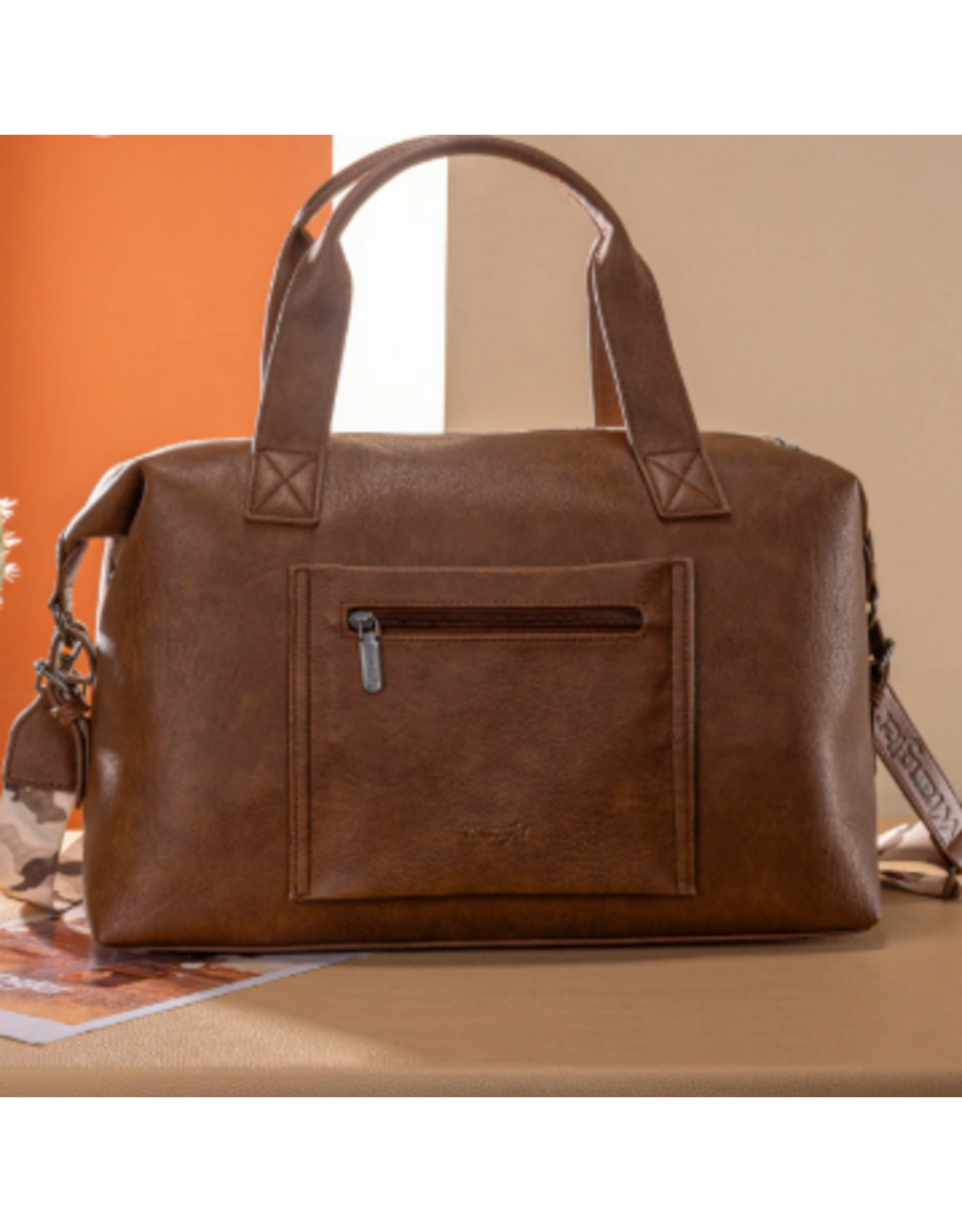 DUFFLE BAG WRANGLER CAMO PRINT BROWN