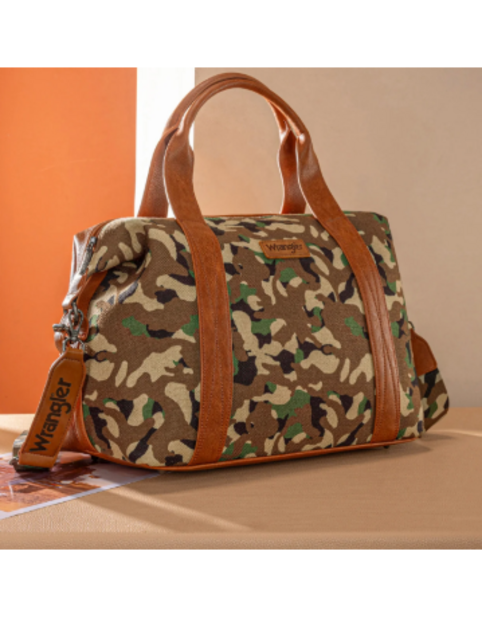DUFFLE BAG WRANGLER CAMO PRINT GREEN