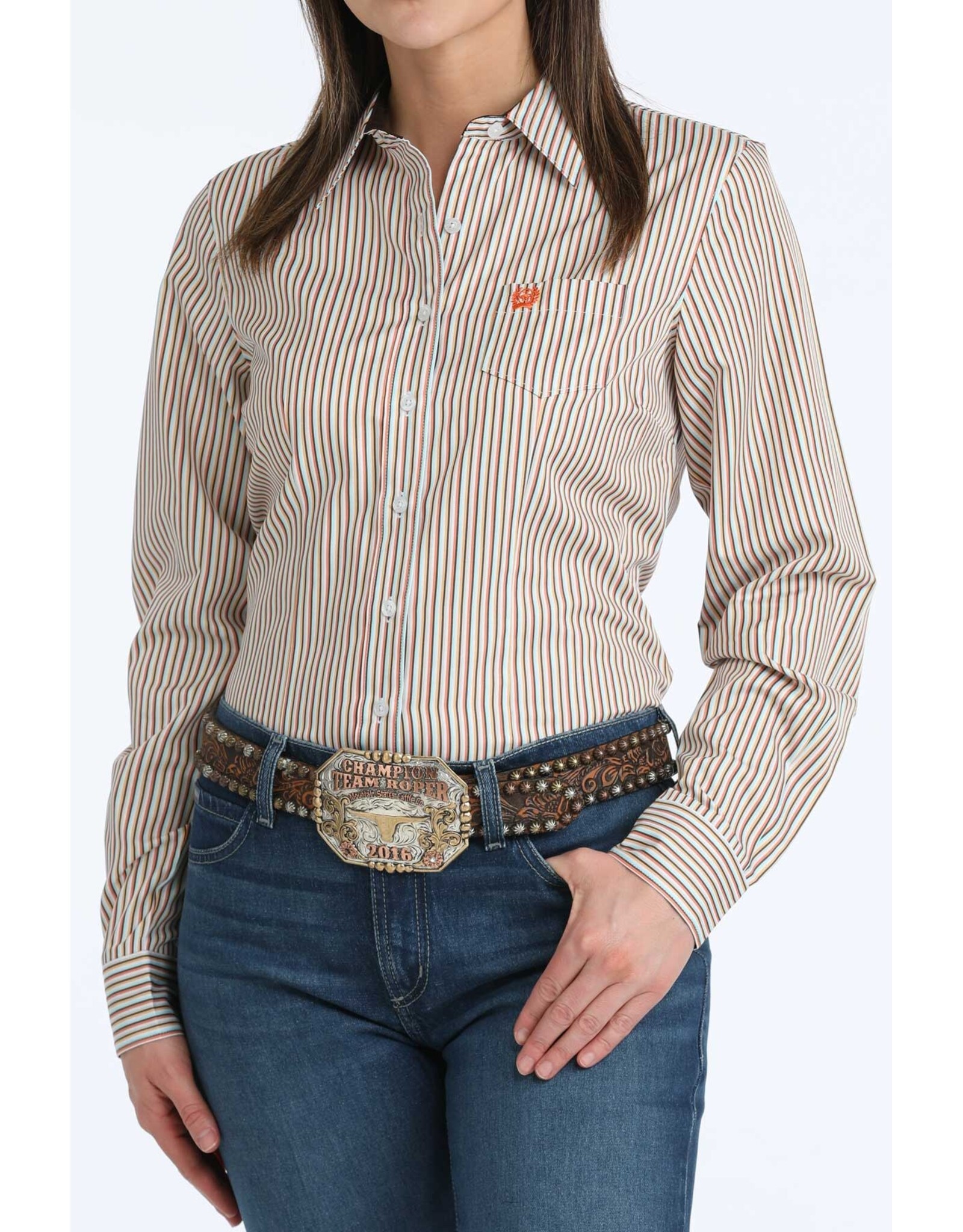 CINCH SHIRT WMS CINCH STRIPE PASTEL COLORS