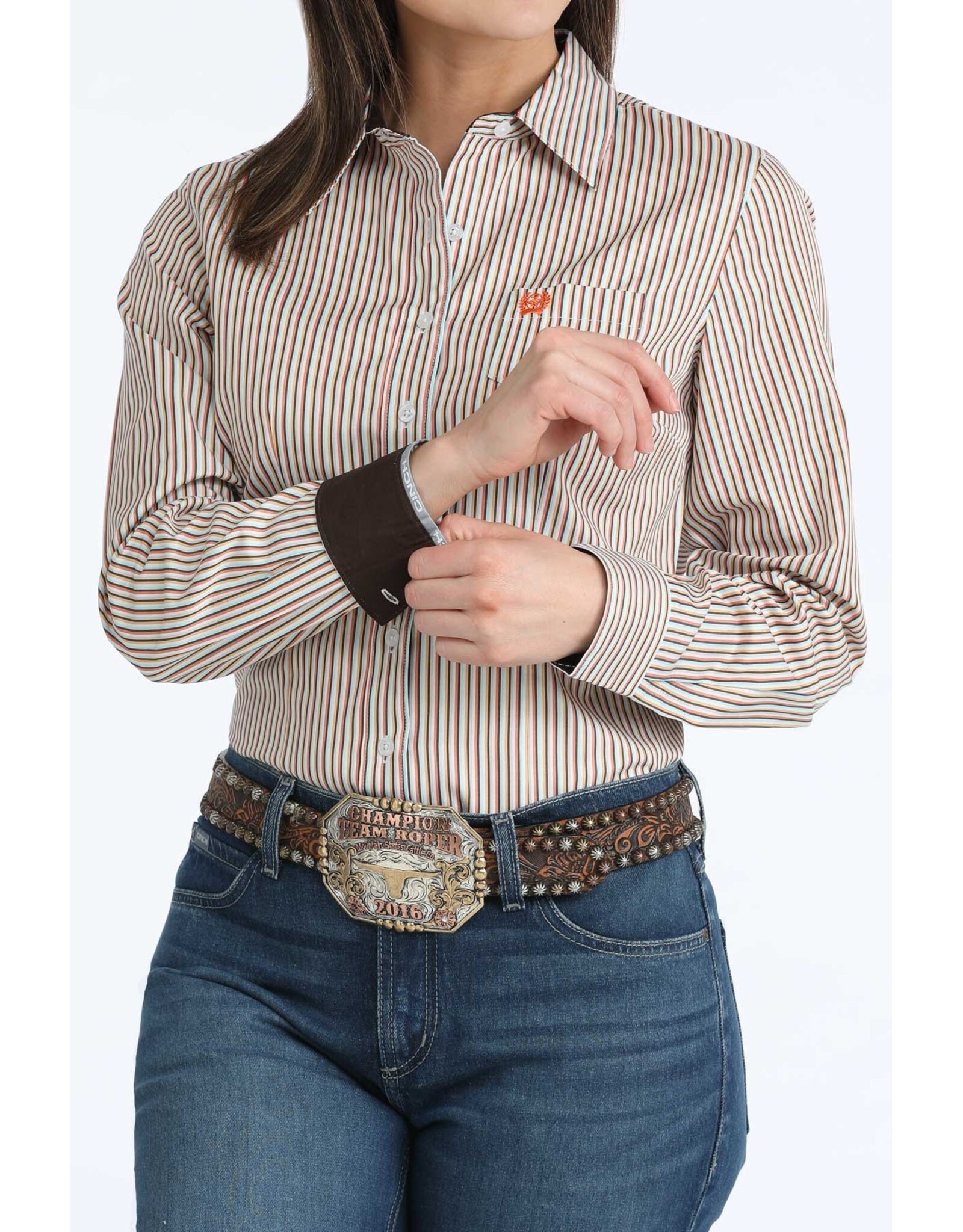 CINCH SHIRT WMS CINCH STRIPE PASTEL COLORS