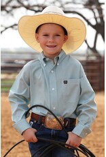 SHIRT BOYS CINCH BU BLUE GEO DASHES