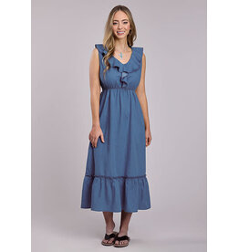 ROPER DRESS WMS ROPER COTTON DENIM SLVLS DRESS