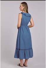 ROPER DRESS WMS ROPER COTTON DENIM SLVLS DRESS