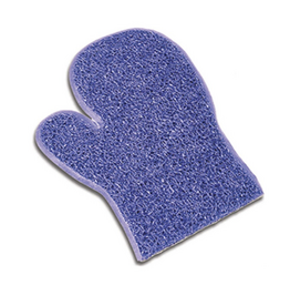 BATHING MITT BLUE
