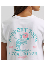 SHIRT WMS WRANGLER WHITE LOCAL RANCH