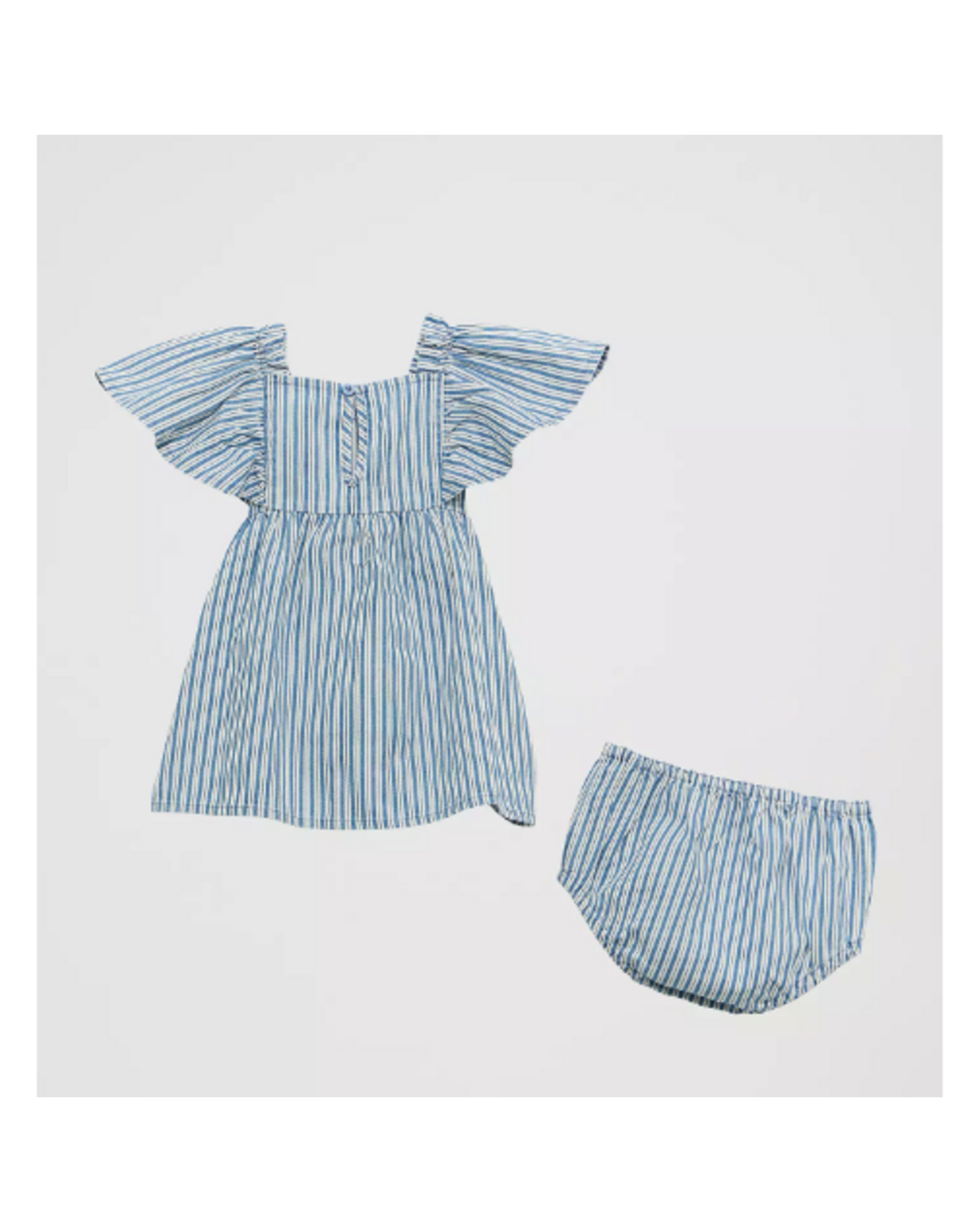 DRESS BABY GIRL WRANGLER BLUE STRIPE