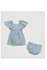 DRESS BABY GIRL WRANGLER BLUE STRIPE