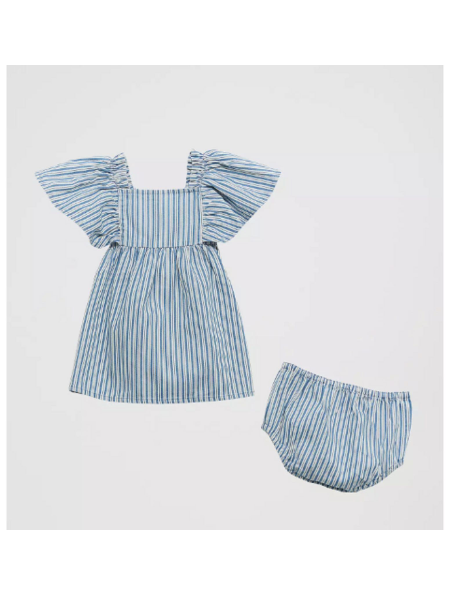 DRESS BABY GIRL WRANGLER BLUE STRIPE