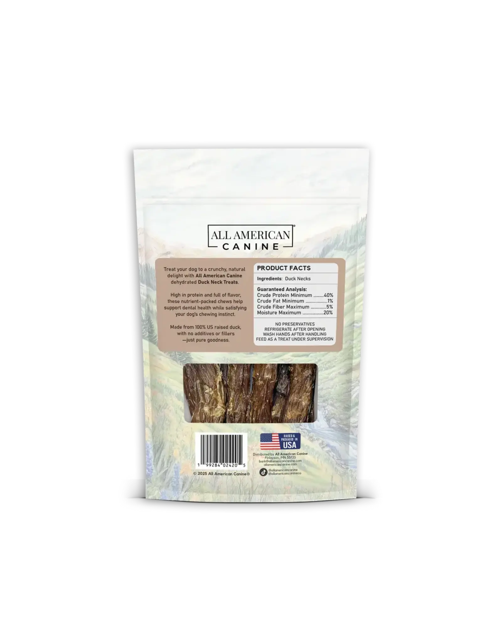 DOG TREATS DUCK NECKS ALL AMERICAN CANINE 2
