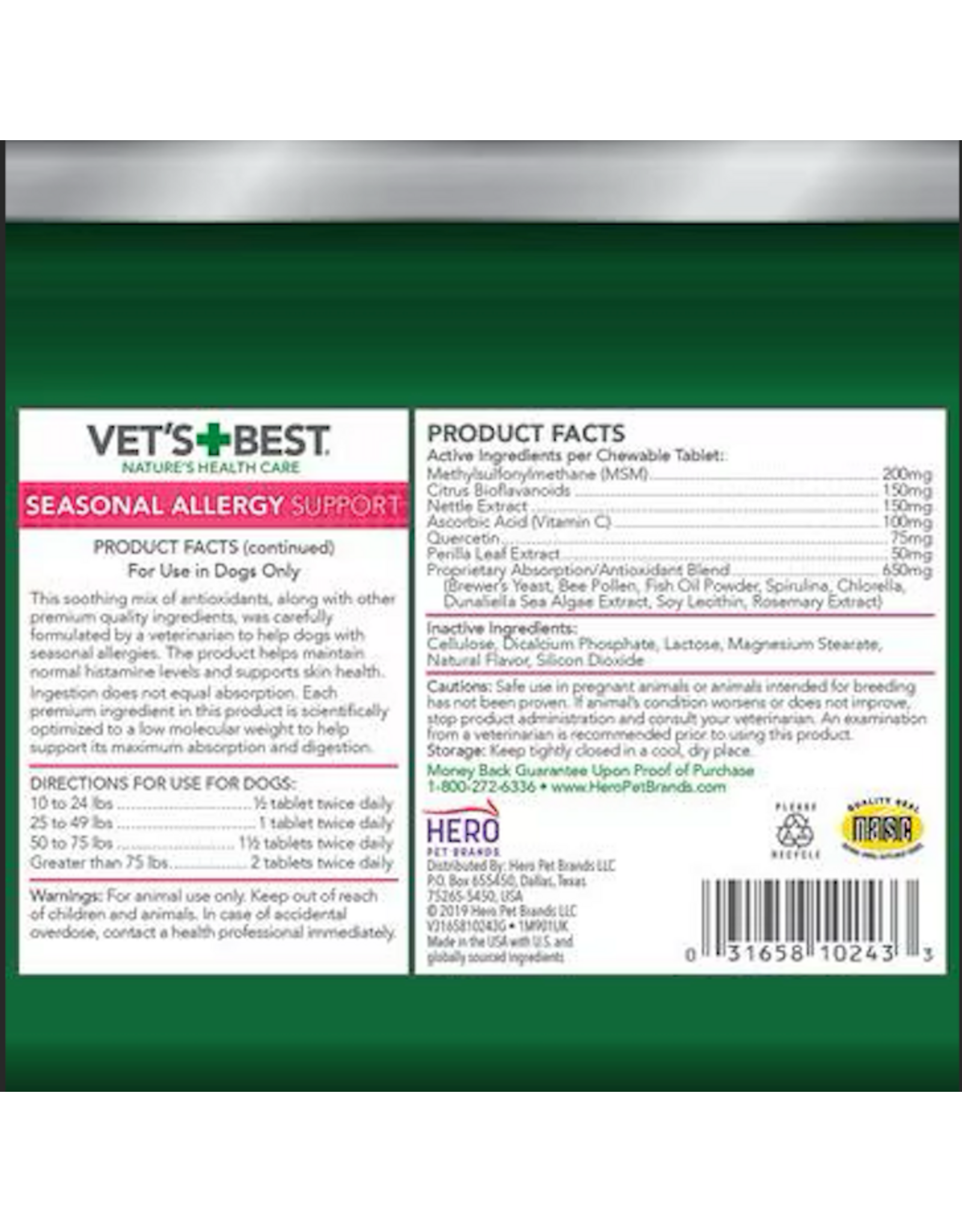 SEASONAL ALLERGY TABLETS 60 CT.