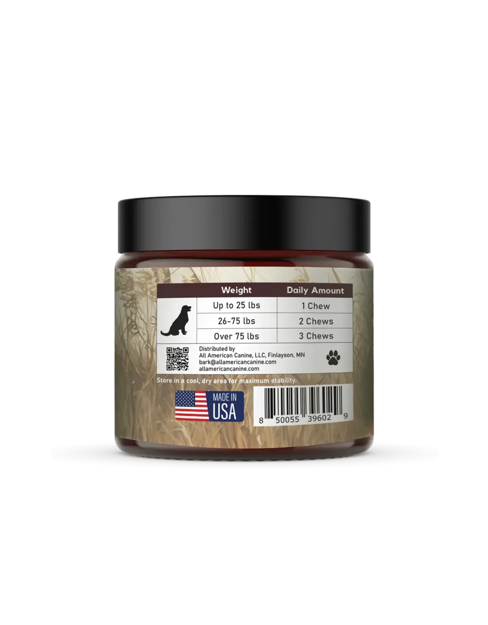 ALL AMERICAN CANINE ALL AMERICAN CANINE HIP & JOINT SUPPORT 12OZ