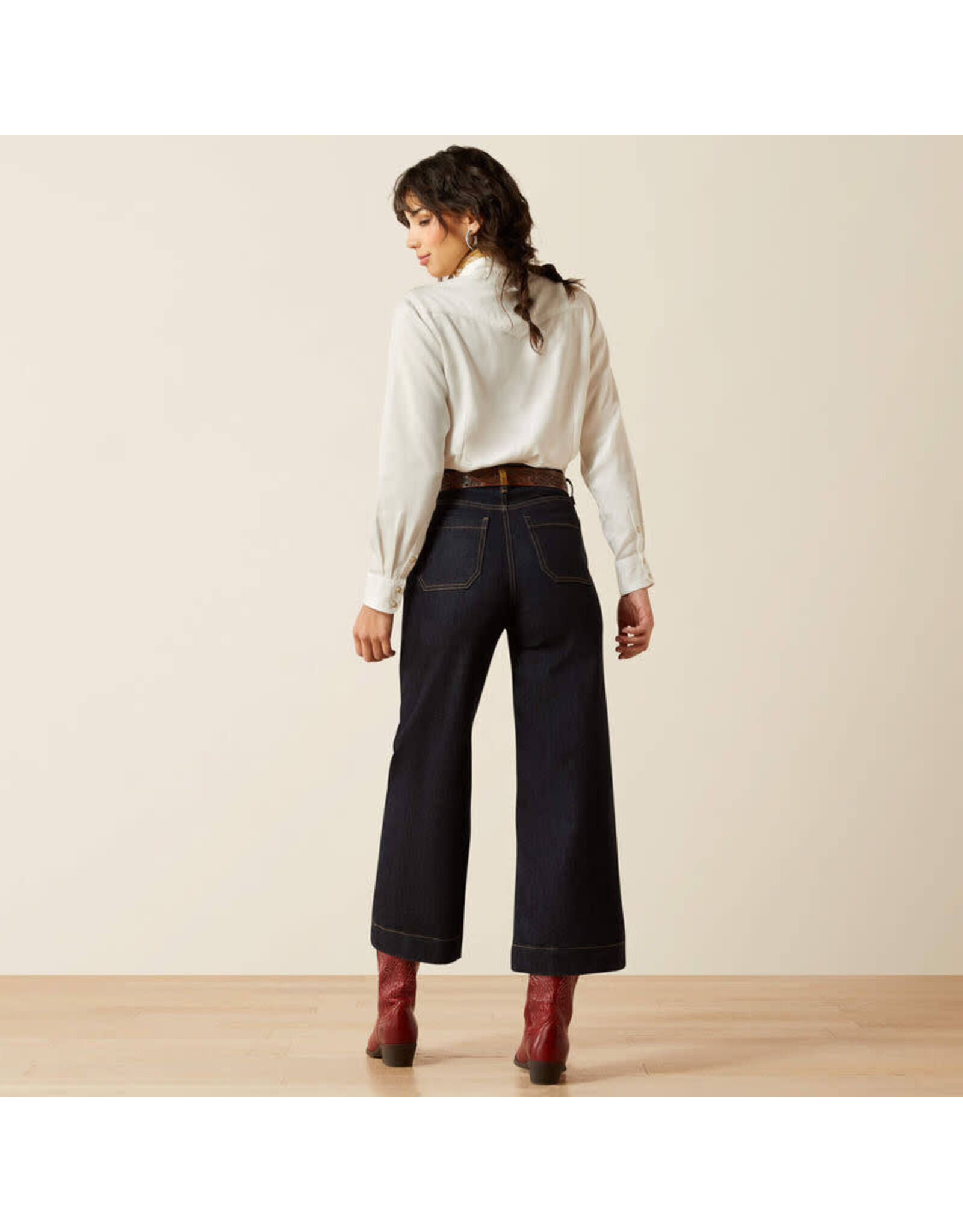 ARIAT JEANS WMS WIDE CROP COUNTRYSIDE ULT HR