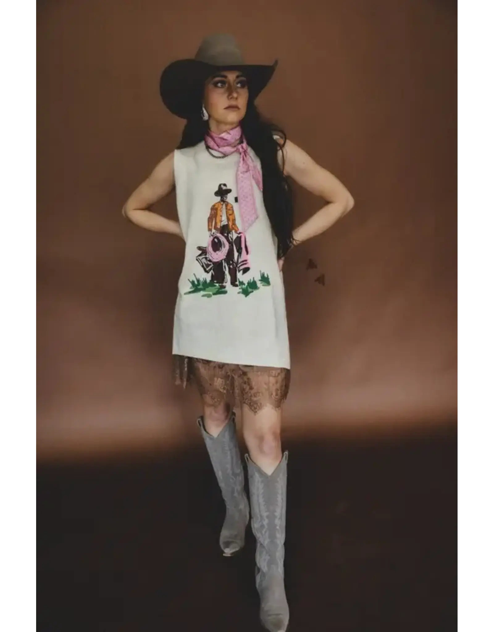 DRESS WMS SWEATER VEST "ROUGE RANCHER"