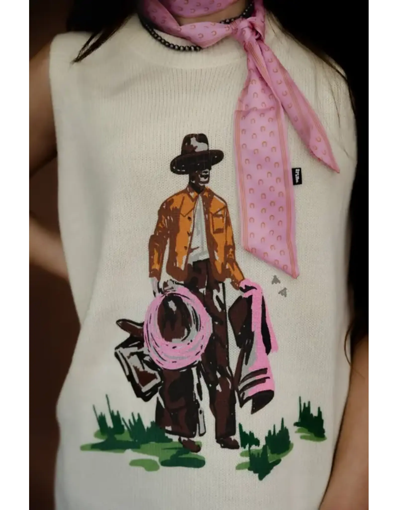 DRESS WMS SWEATER VEST "ROUGE RANCHER"