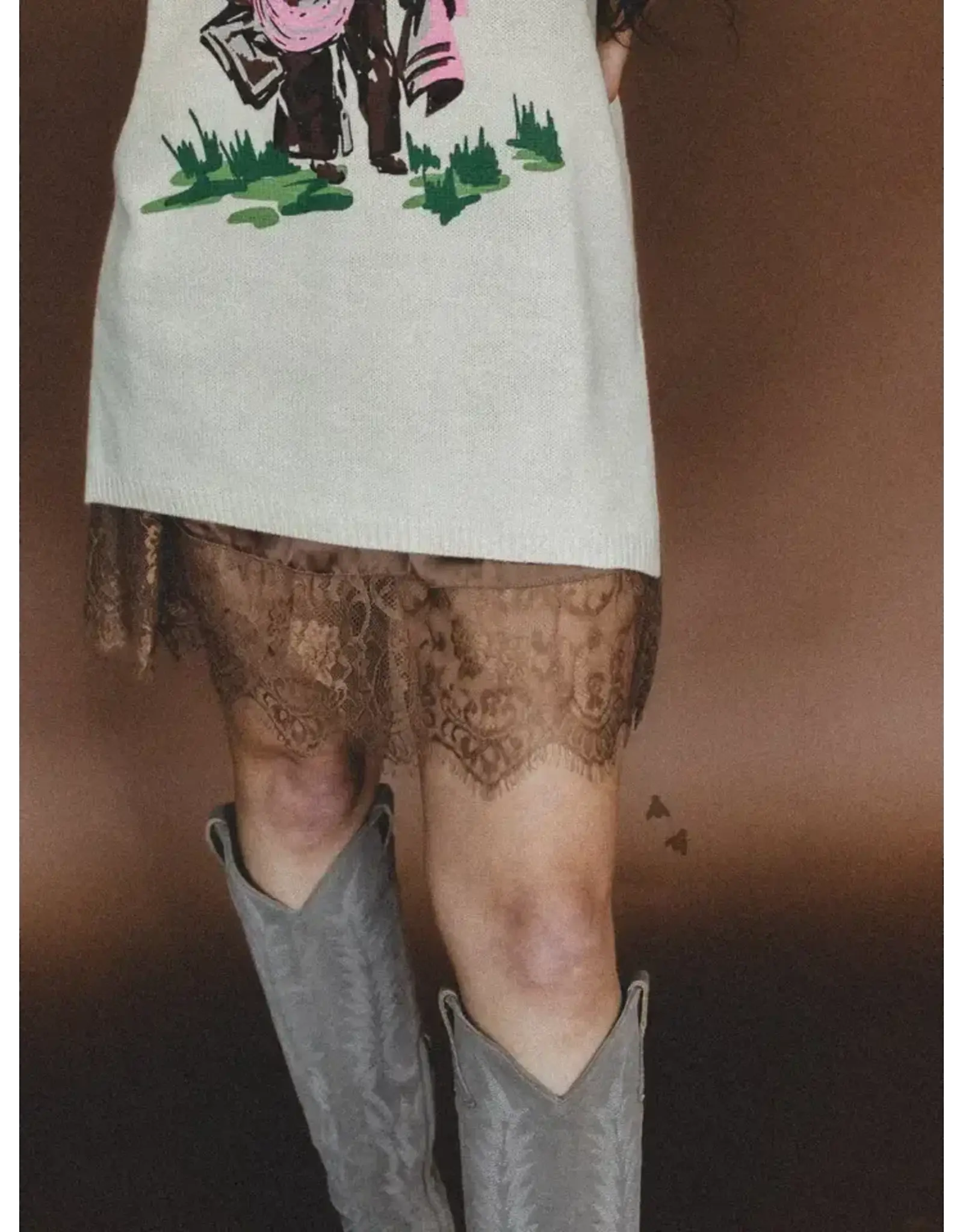 SKIRT WMS MY LACE EX-TENDY CHOCLATE