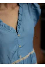 SHIRT WMS DENIM AND LACE "LLANO LACE"