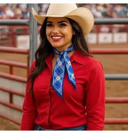 TWILLY BLUE STRIPE RED HEART SKINNY NECK TIE