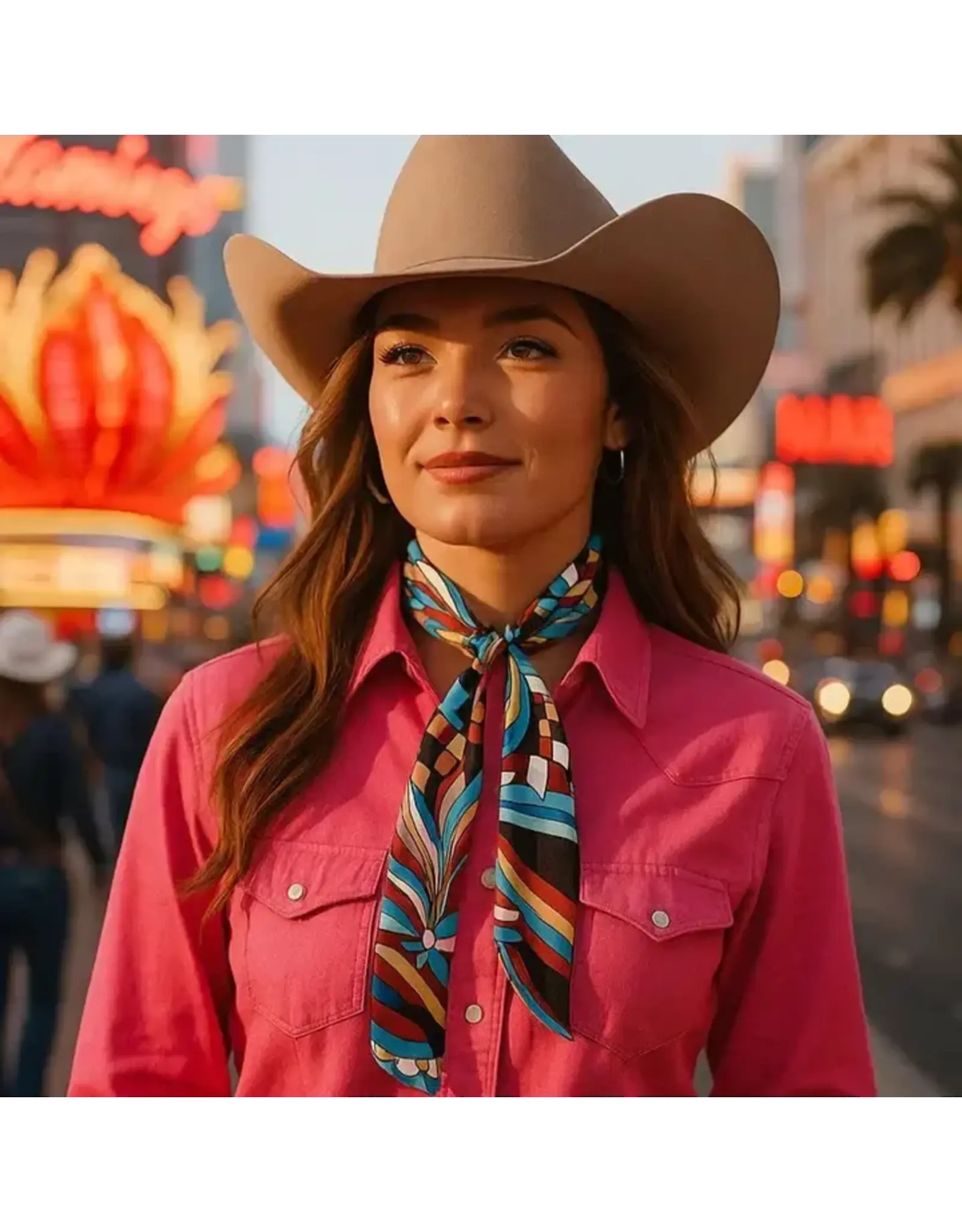 TWILLY BLUE BROWN MULTI COLOR STRIPE SKINNY NECK TIE